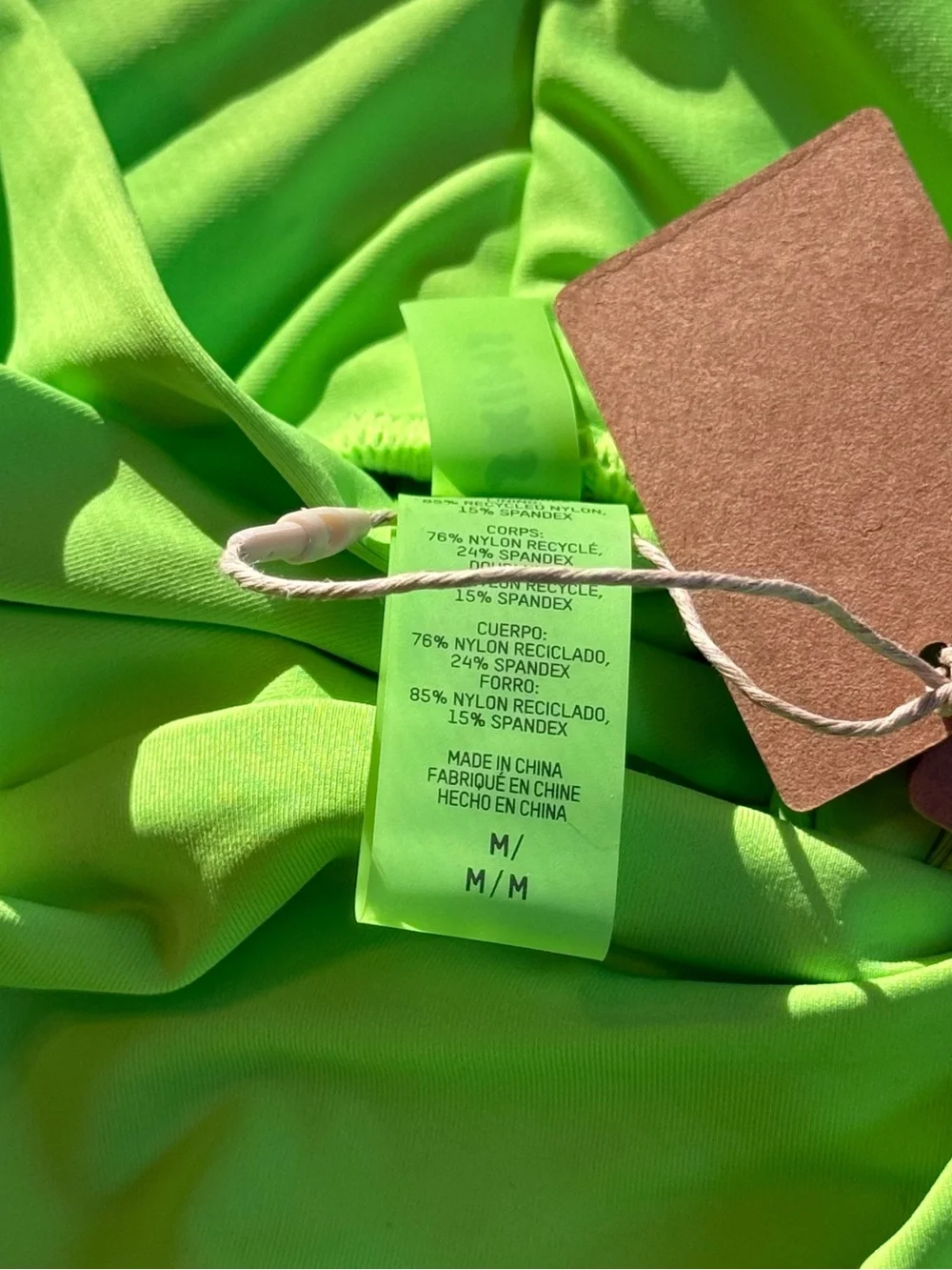 SKIMS Neon Green Swim Sarong Skirt Coverup